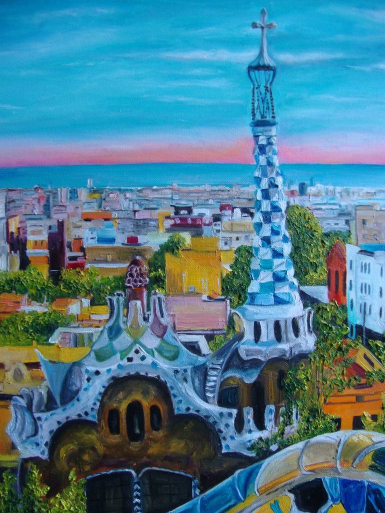 Original Realism Architecture Painting by Olga Knezevic