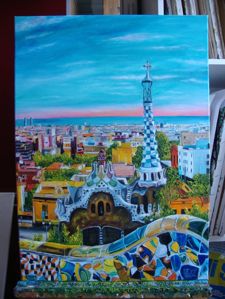 Original Realism Architecture Painting by Olga Knezevic