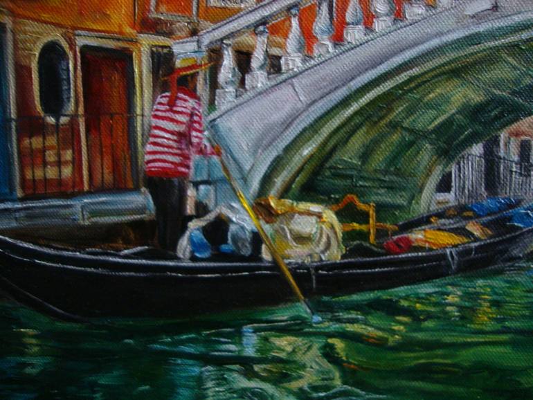 Original Realism Cities Painting by Olga Knezevic