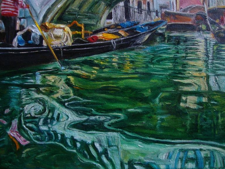 Original Realism Cities Painting by Olga Knezevic