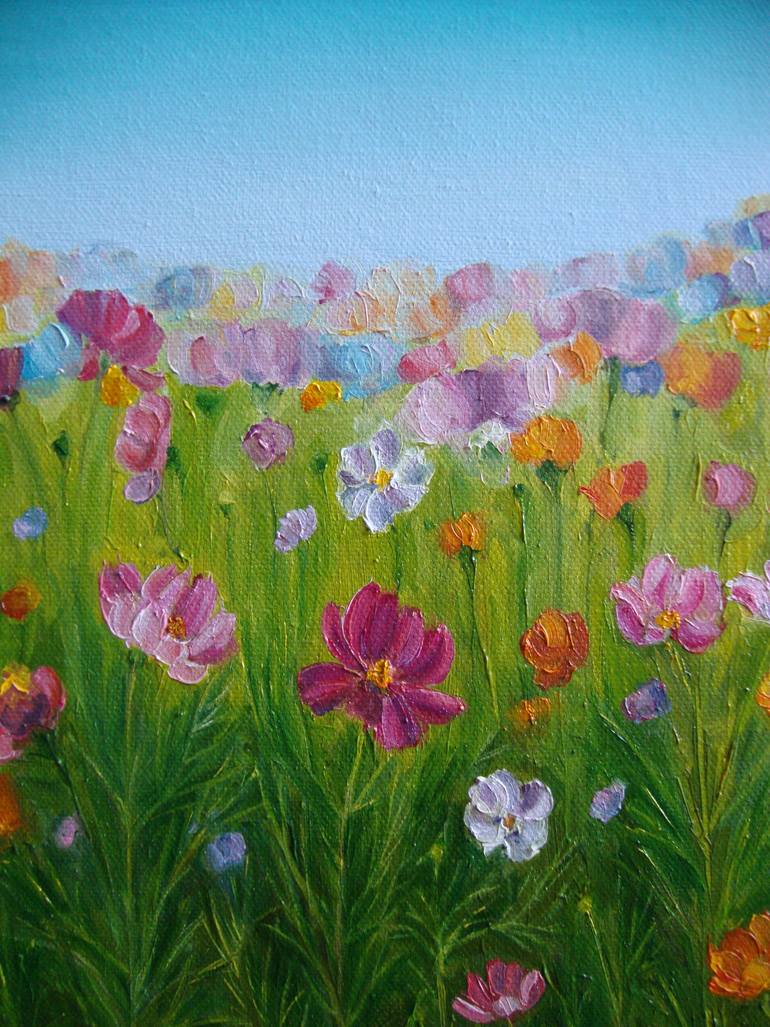 Original Realism Floral Painting by Olga Knezevic