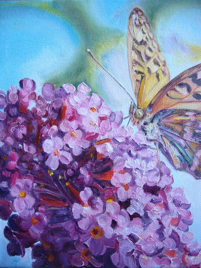 Original Realism Floral Painting by Olga Knezevic