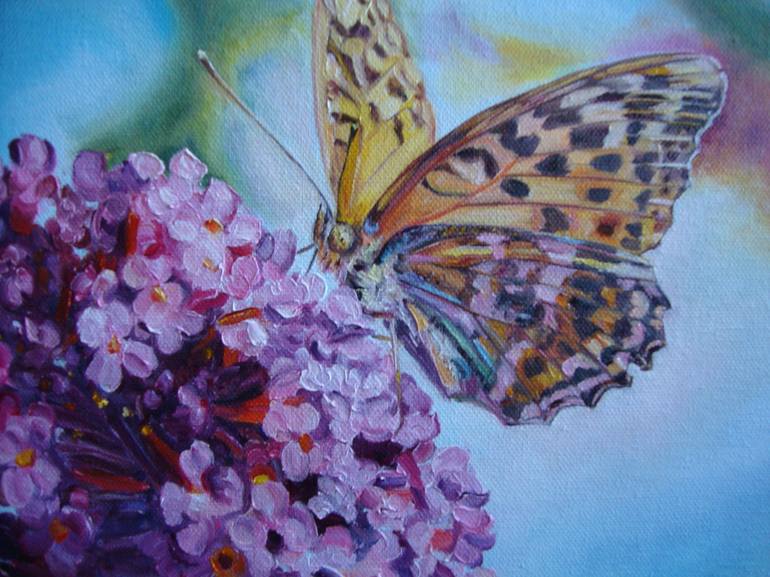 Original Realism Floral Painting by Olga Knezevic