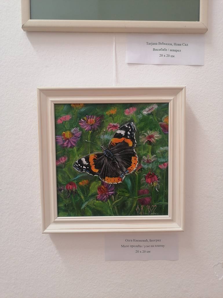 Original Realism Floral Painting by Olga Knezevic