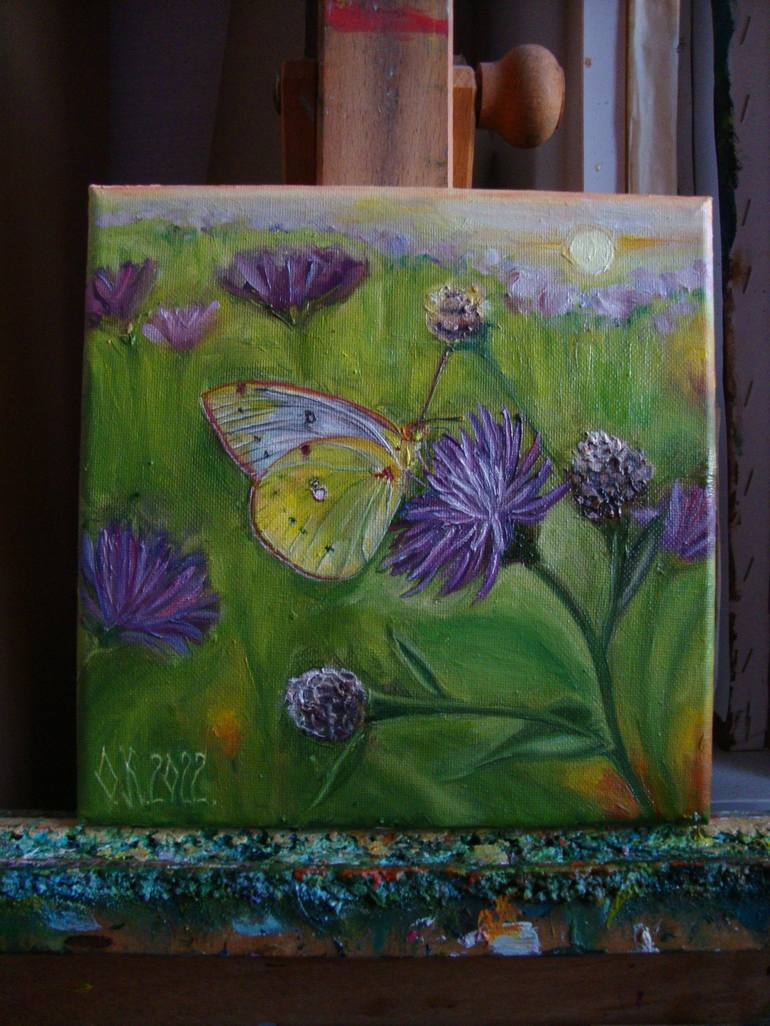 Original Floral Painting by Olga Knezevic