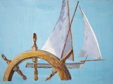 Print of Conceptual Boat Paintings by Diana Kirova