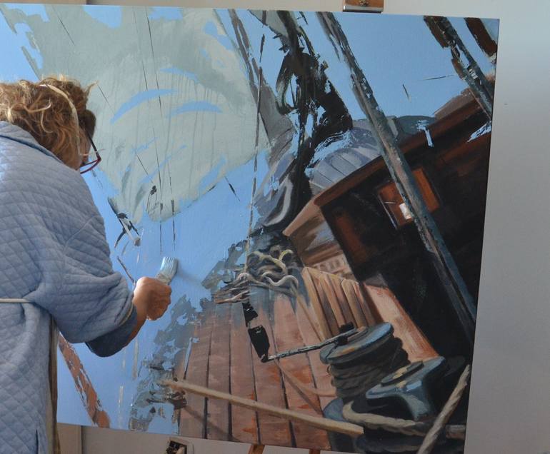 Original Conceptual Seascape Painting by Diana Kirova