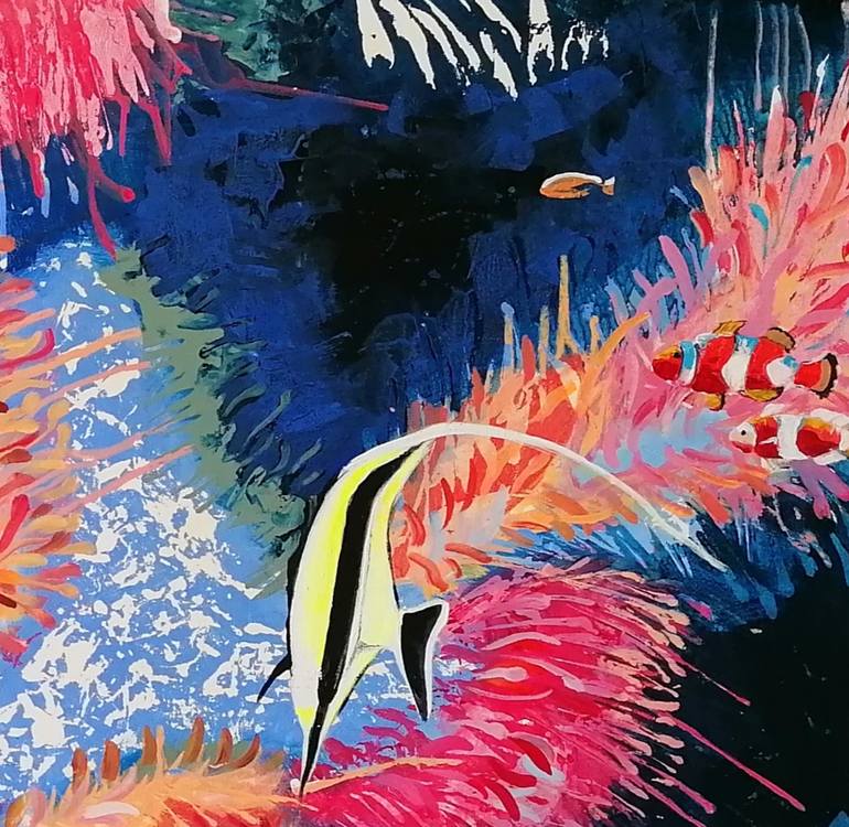Original Expressionism Nature Painting by Diana Kirova