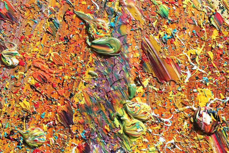 Original Abstract Expressionism Abstract Painting by Myron Kataran