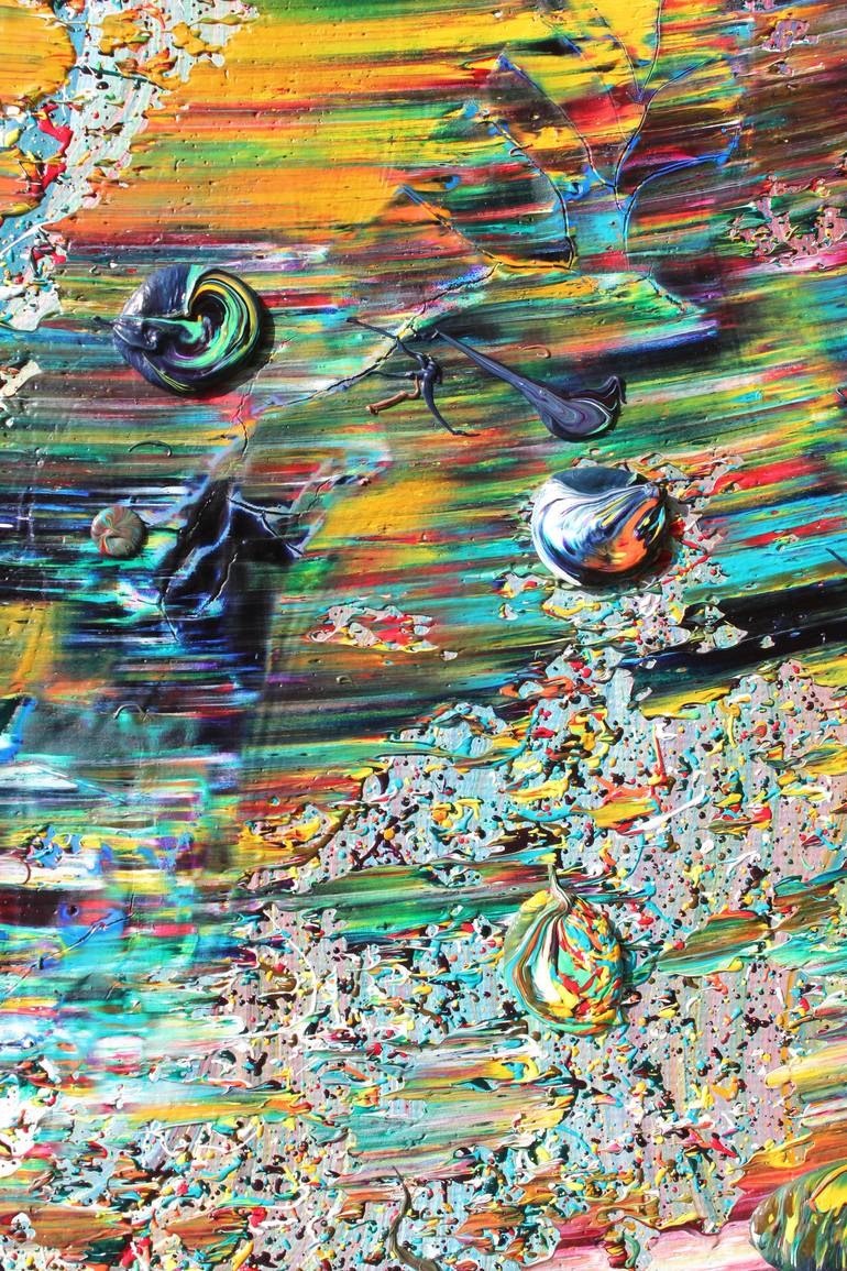 Original Abstract Expressionism Abstract Painting by Myron Kataran