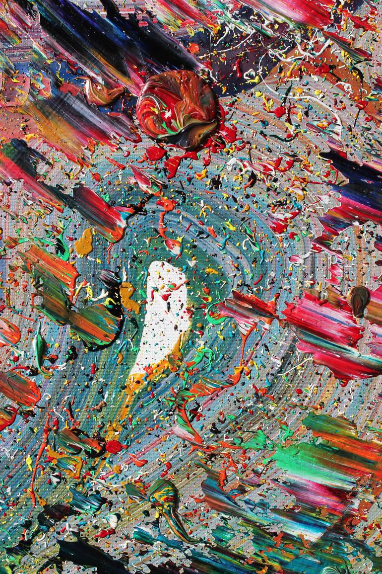 Original Abstract Expressionism Abstract Painting by Myron Kataran