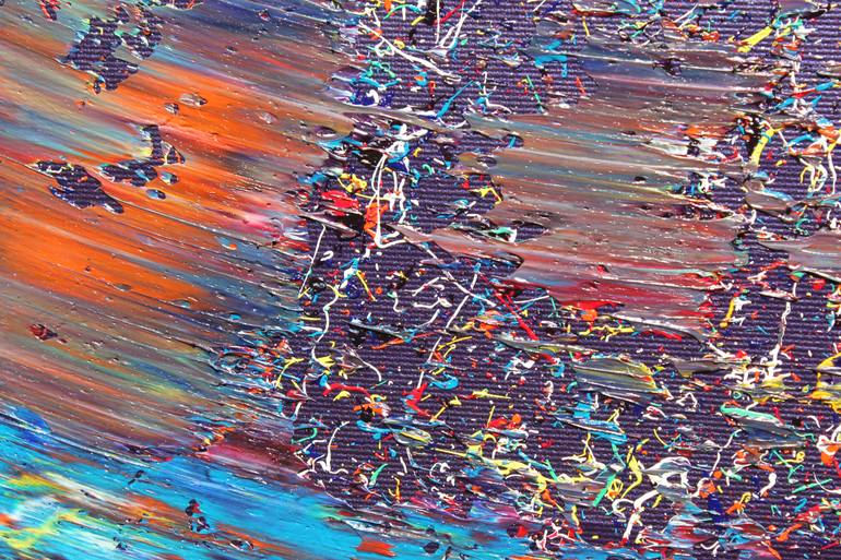 Original Abstract Expressionism Fantasy Painting by Myron Kataran