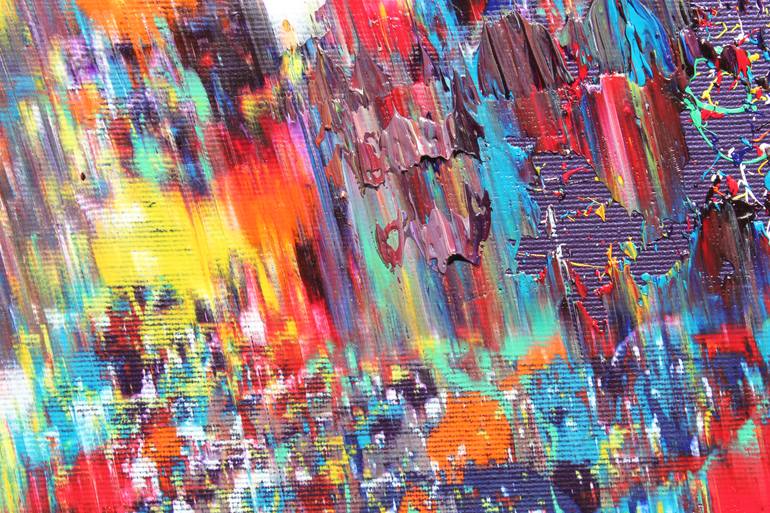 Original Abstract Expressionism Fantasy Painting by Myron Kataran