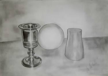 Original Photorealism Still Life Drawings by Monica Mihali