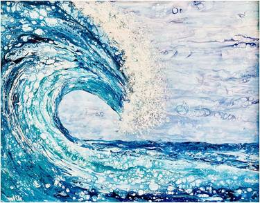 Print of Abstract Expressionism Seascape Paintings by Martha Blaszak-Just