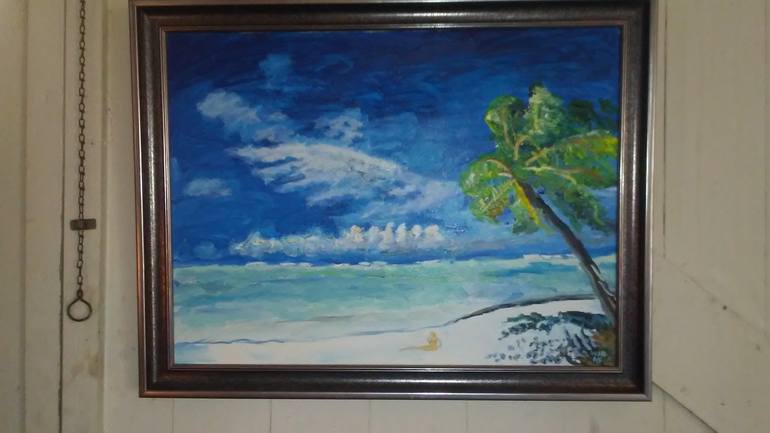 Original Impressionism Beach Painting by William Brown