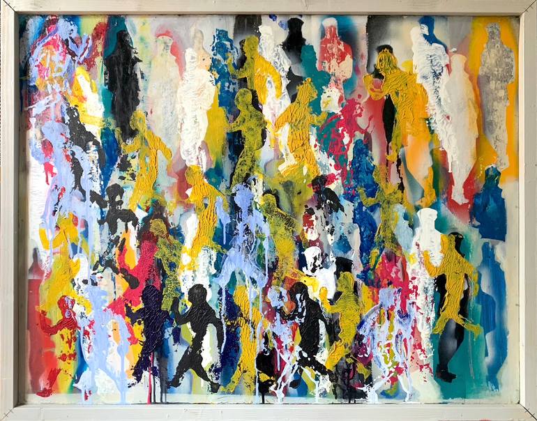 Original Abstract Expressionism Abstract Painting by Paolo Amoretti