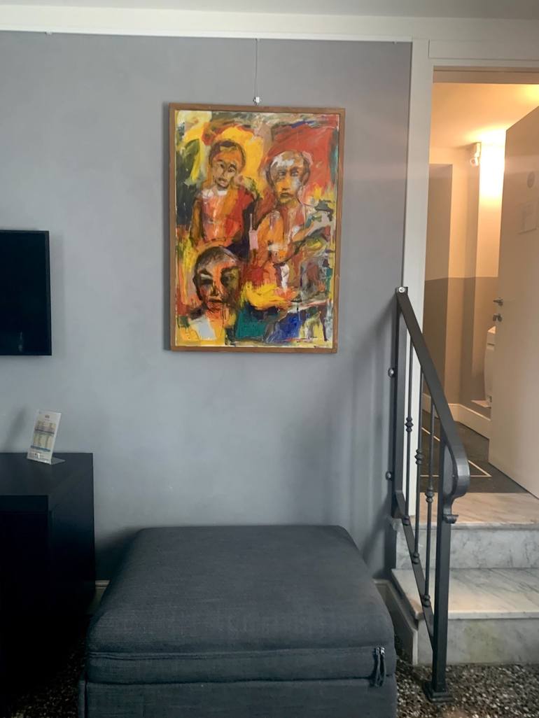 Original People Painting by Paolo Amoretti