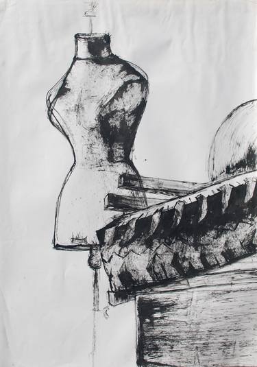 Original Fine Art Still Life Drawings by Clara Almada