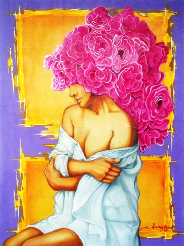 Original Women Painting by Arnildo Danga