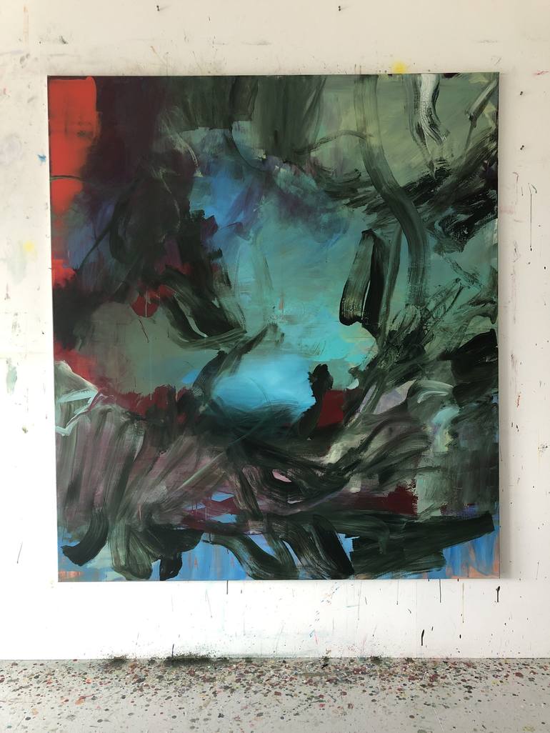 Original Abstract Expressionism Nature Painting by Bjørnar Aaslund