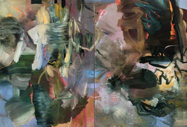 Original Abstract Expressionism Abstract Paintings by Bjørnar Aaslund