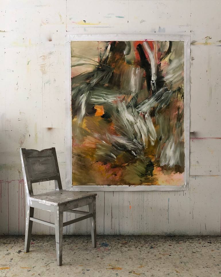 Original Abstract Expressionism Abstract Painting by Bjørnar Aaslund