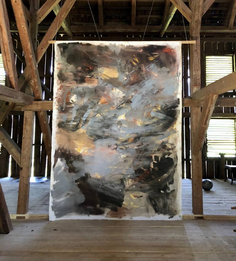 Original Abstract Painting by Bjørnar Aaslund