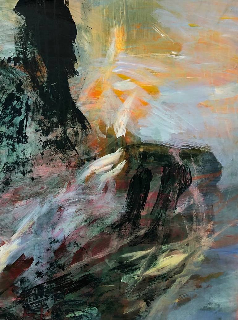 Original Abstract Expressionism Abstract Painting by Bjørnar Aaslund