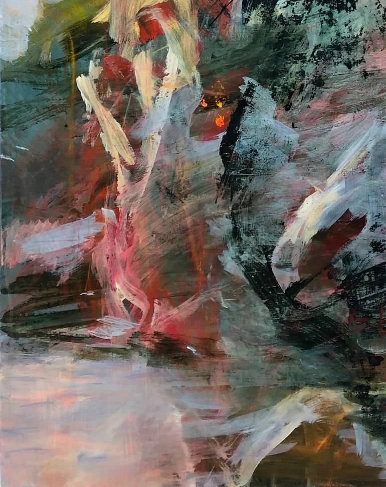 Original Abstract Expressionism Abstract Painting by Bjørnar Aaslund