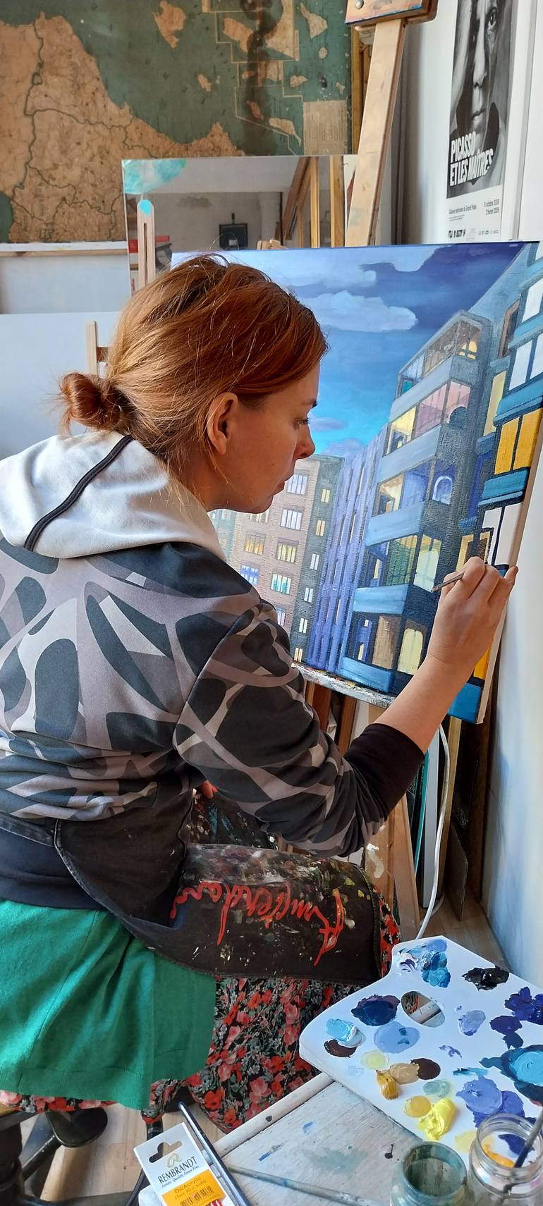 Original Figurative Cities Painting by Karlijn Surminski