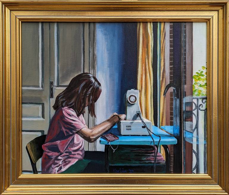 Original Figurative Home Paintings by Karlijn Surminski