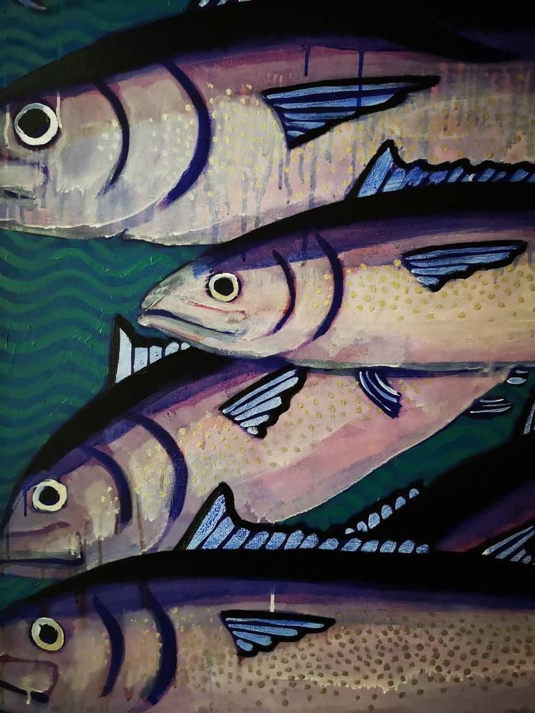 Original Fish Painting by Karlijn Surminski