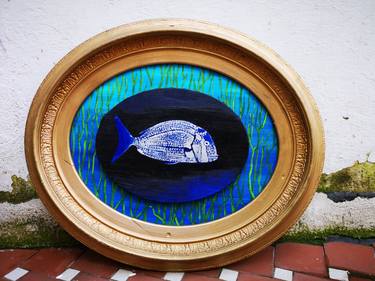 Original Figurative Fish Paintings by Karlijn Surminski