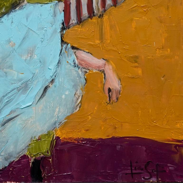 Original Conceptual People Painting by Lisa Sofia