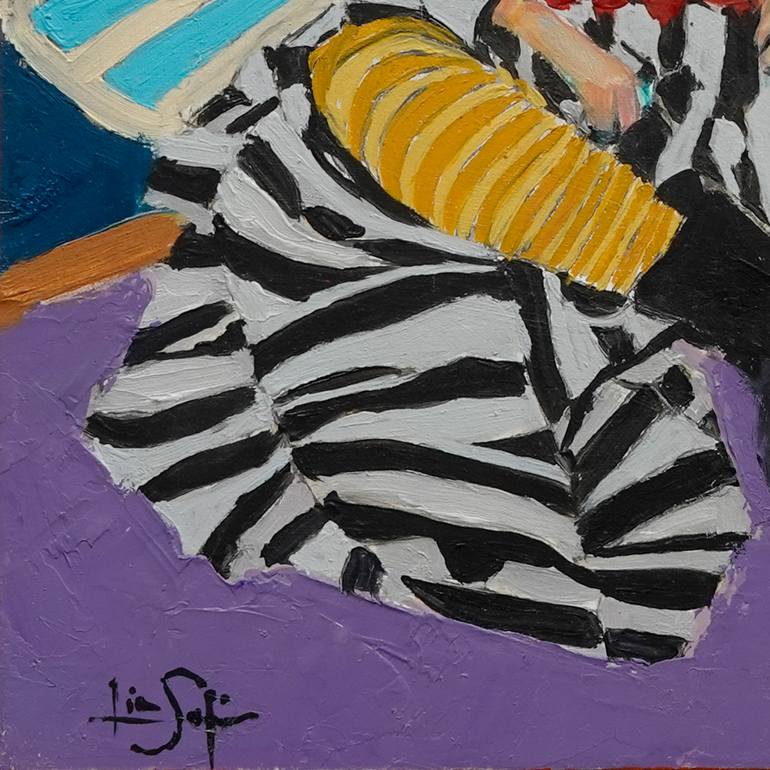 Original Post-impressionism People Painting by Lisa Sofia
