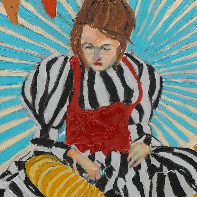 Original Post-impressionism People Painting by Lisa Sofia