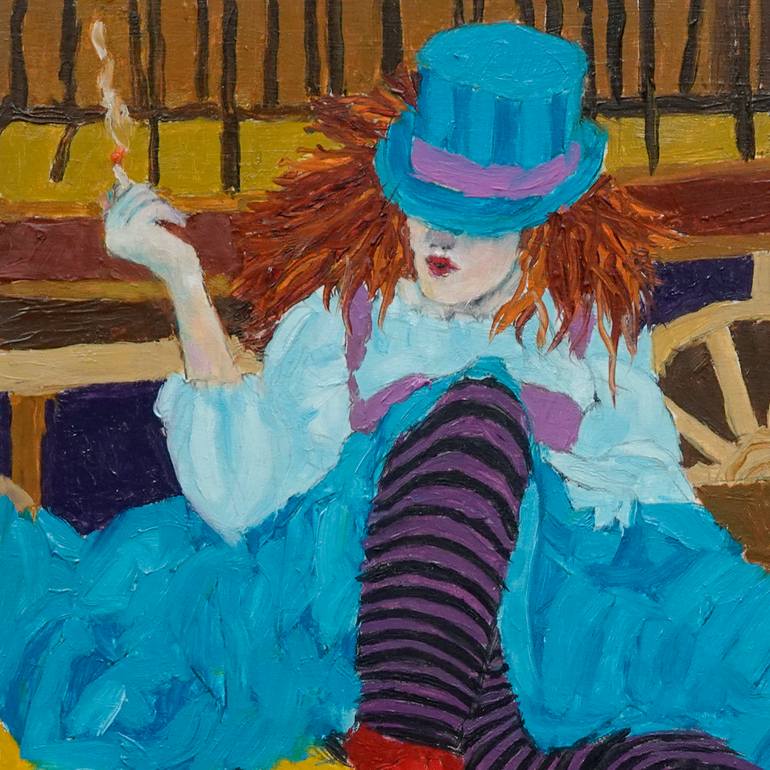 Original Art Nouveau People Painting by Lisa Sofia