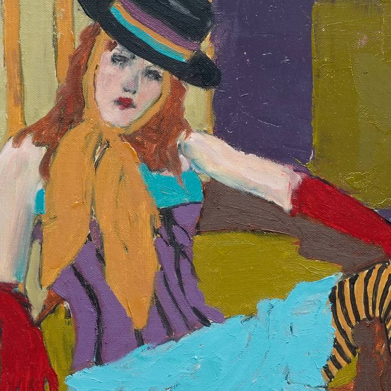 Original Art Nouveau People Painting by Lisa Sofia