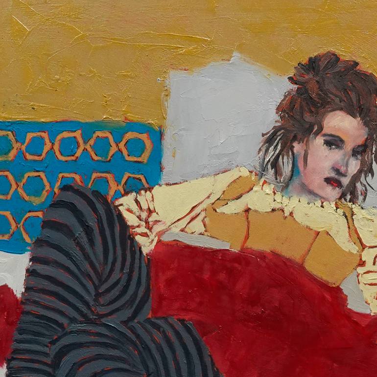 Original Art Nouveau People Painting by Lisa Sofia