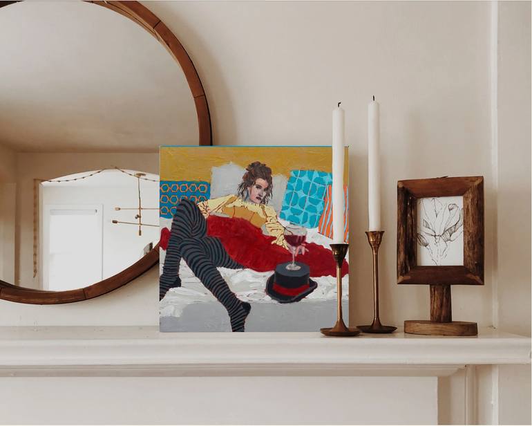 Original Art Nouveau People Painting by Lisa Sofia