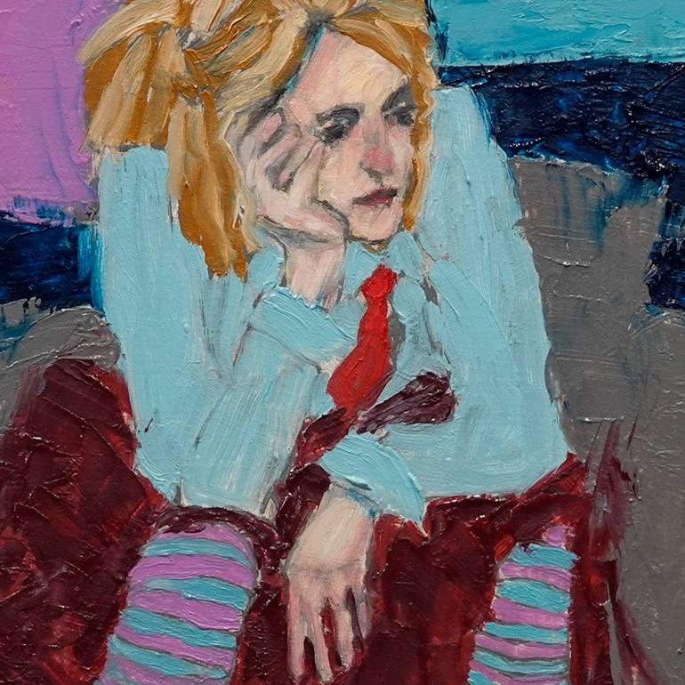 Original Art Nouveau People Painting by Lisa Sofia