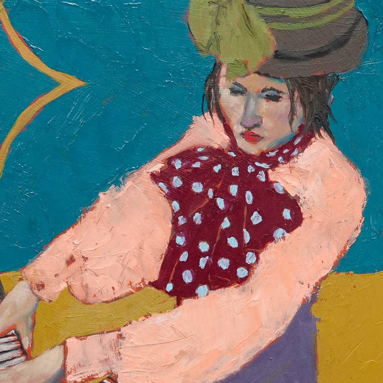 Original Post-impressionism People Painting by Lisa Sofia