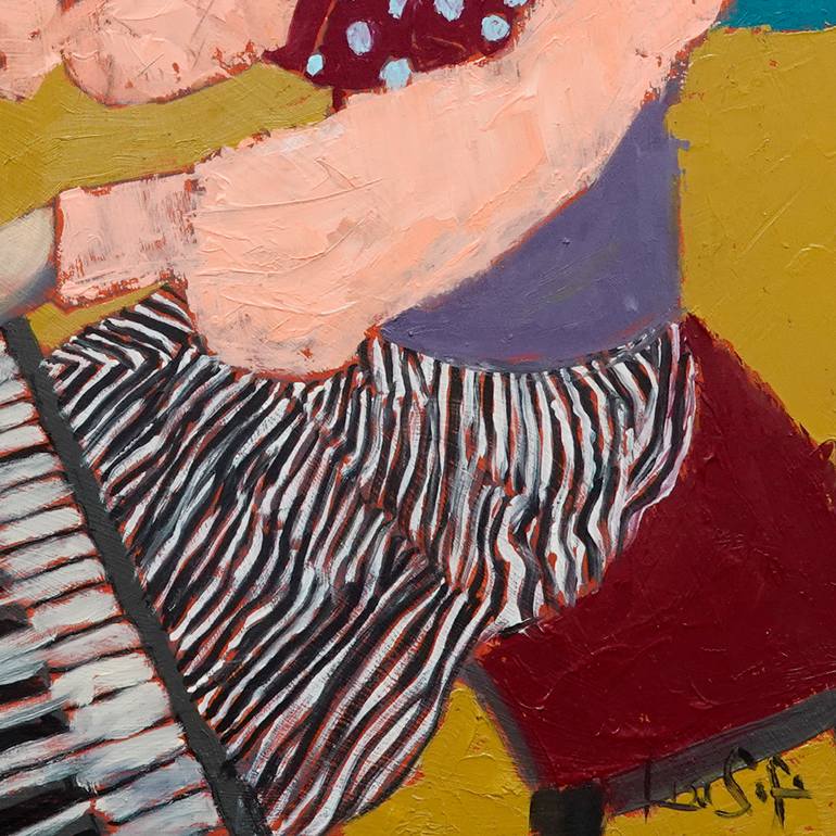 Original Post-impressionism People Painting by Lisa Sofia