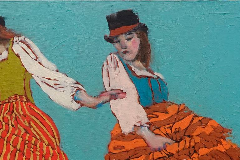 Original Art Nouveau Women Painting by Lisa Sofia