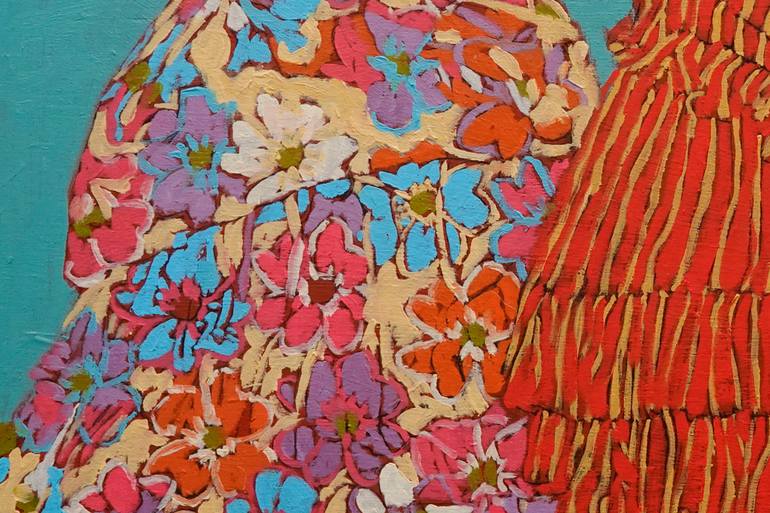 Original Art Nouveau Women Painting by Lisa Sofia