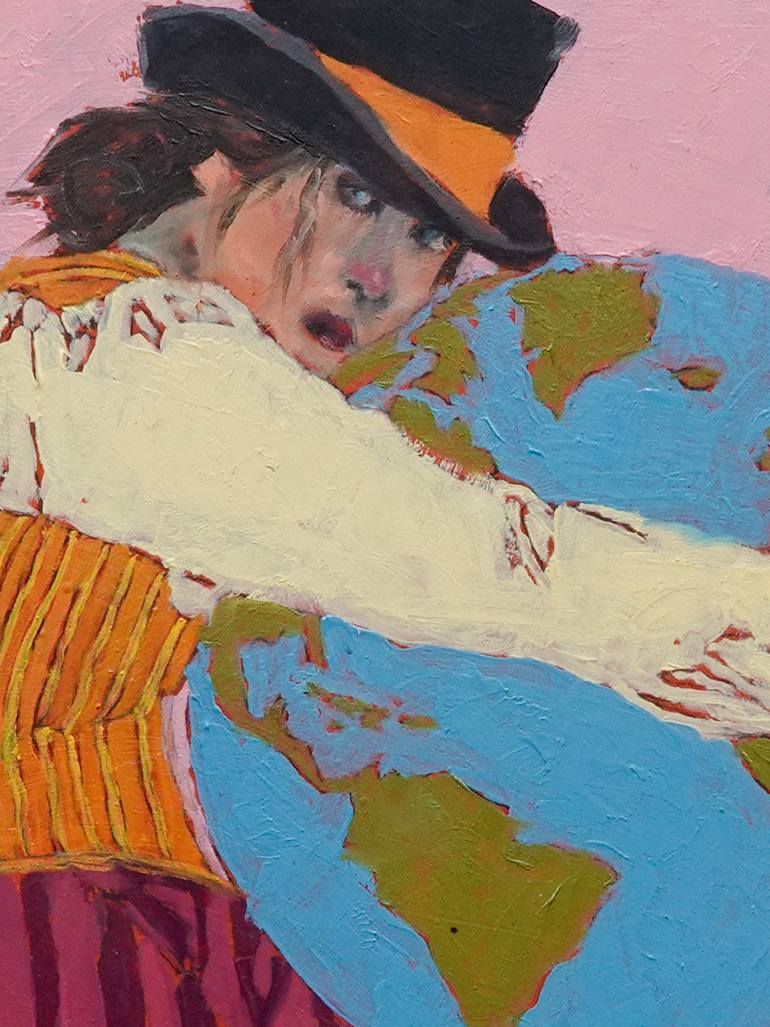 Original Art Deco Women Painting by Lisa Sofia