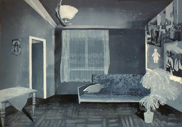 Original Realism Interiors Printmaking by Marta Wawrzynowicz