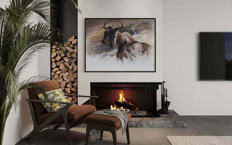 Original Expressionism Animal Painting by Vernon Williams