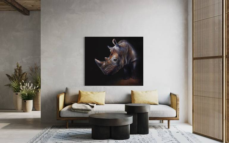 Original Fine Art Animal Painting by Vernon Williams